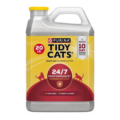 Purina  24/7 Performance Arena Aglomerante Cat, Aroma a Ropa Limpia, Garrafa De 20 Lb